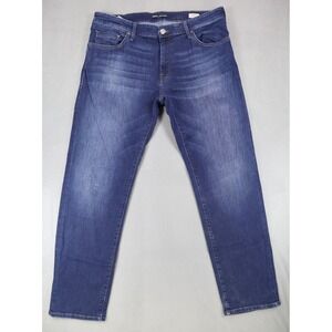 Mavi Zach Straight Leg‎ Athletic Denim Jeans Mens Size 38x32 Blue Med Wash